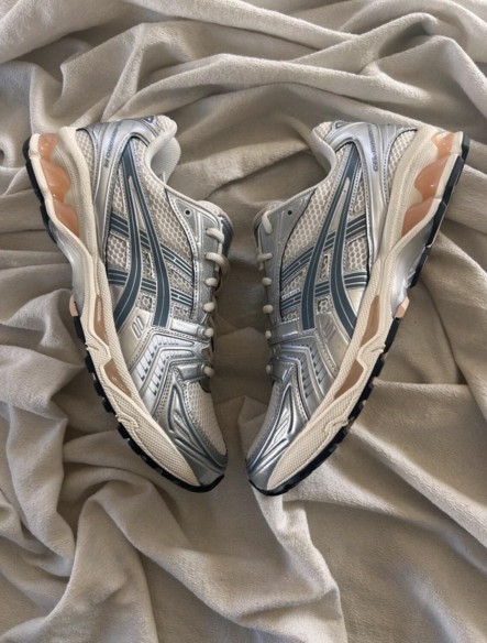 Asics kayano 14 white bouleaux argent pur or sarcelle orange Birch oak