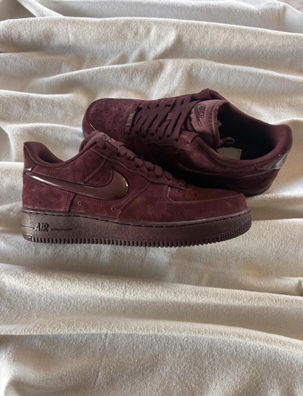 Nike air force 1 brown burgundy crush cherry bordeaux 2