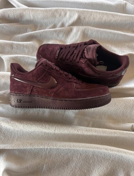 Nike air force 1 brown burgundy crush cherry bordeaux