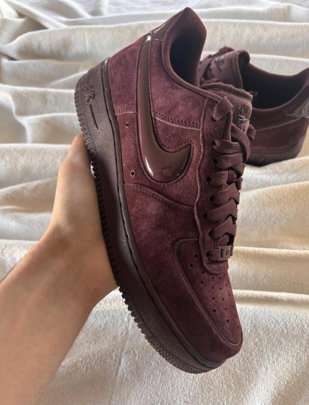 Nike air force 1 brown burgundy crush cherry bordeaux 2