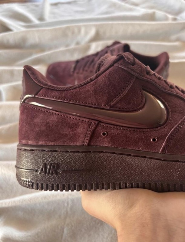 Nike air force 1 brown burgundy crush cherry bordeaux 2
