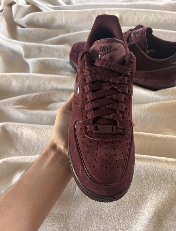 Nike air force 1 brown burgundy crush cherry bordeaux 2