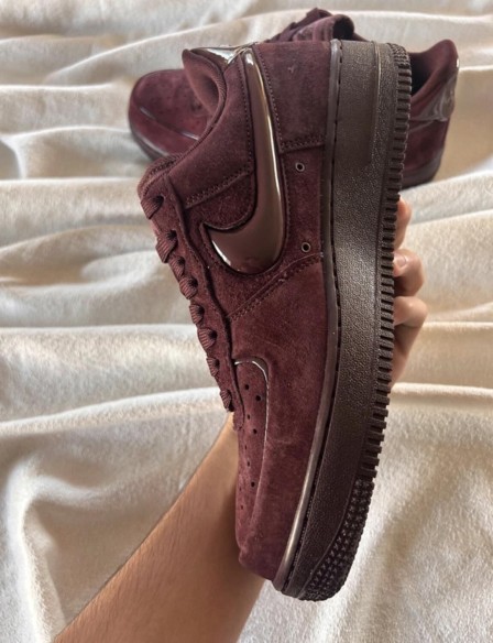 Nike air force 1 brown burgundy crush cherry bordeaux