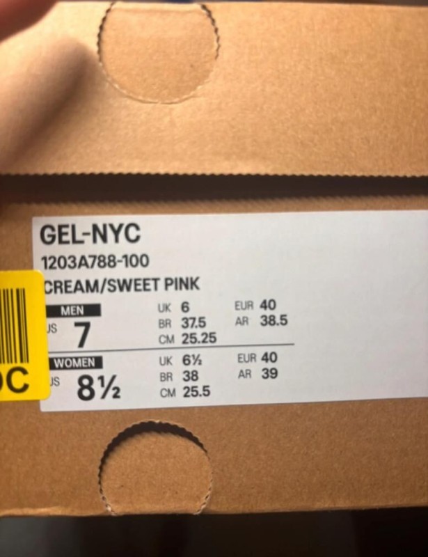 asics gel nyc sweet pink taille 40 2