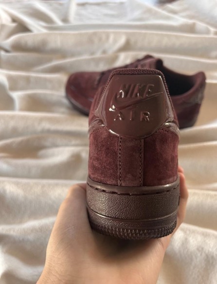 Nike air force 1 brown burgundy crush cherry bordeaux