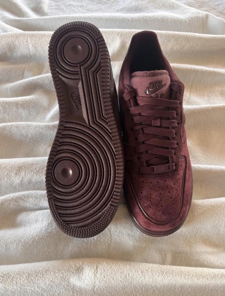 Nike air force 1 brown burgundy crush cherry bordeaux