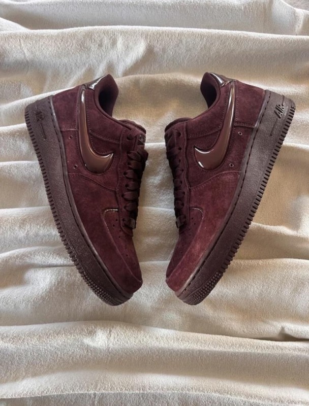 Nike air force 1 brown burgundy crush cherry bordeaux 2