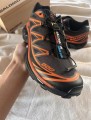 Salomon XT6 asphalt black fiery red orange