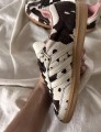 adidas samba cow print white and black pink