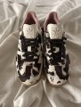 adidas samba cow print white and black pink