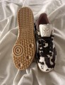 adidas samba cow print white and black pink