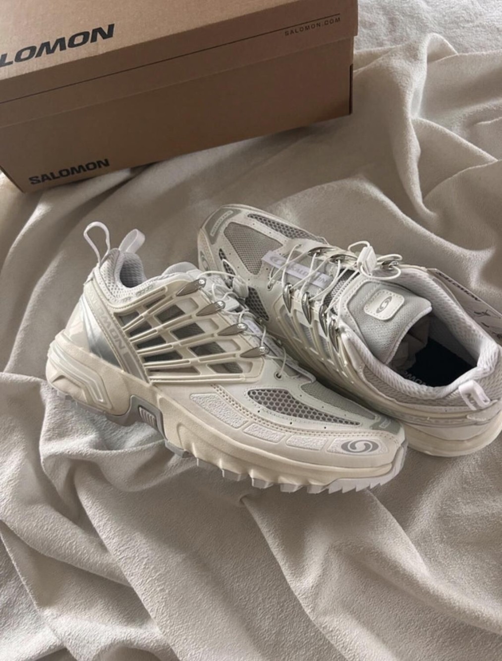 Salomon ACS cream White vanilla ice lunar rock - 43