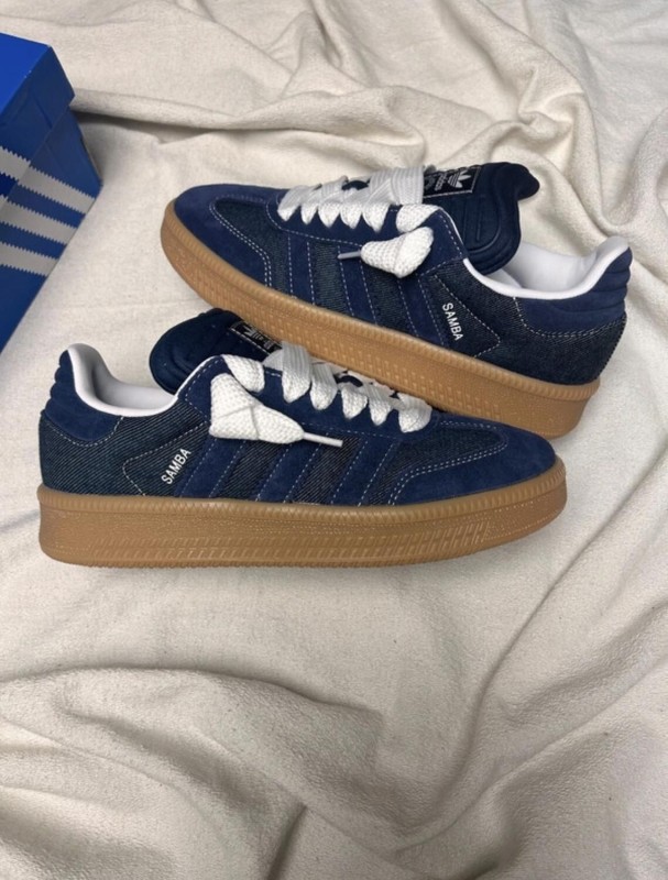 adidas samba XLG blue night indigo ftwr white jean denim