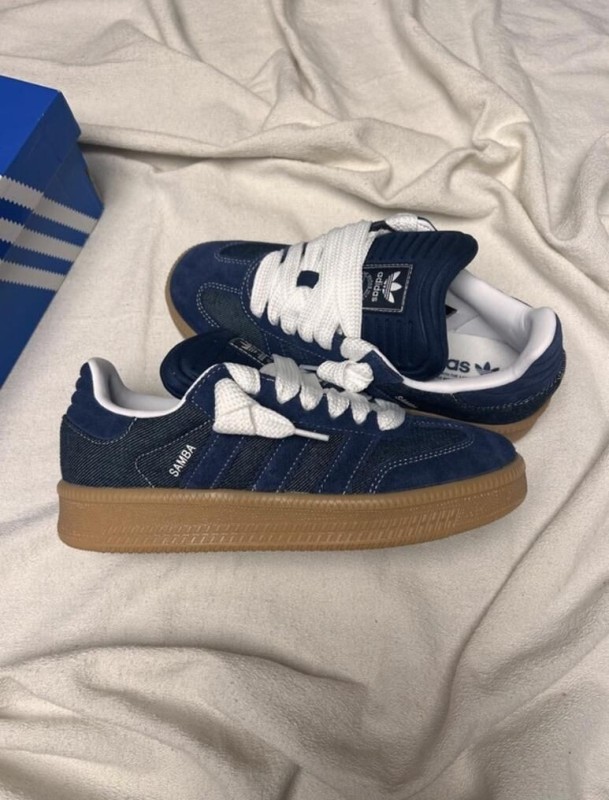 adidas samba XLG blue night indigo ftwr white jean denim 2
