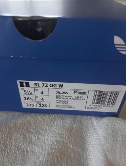 adidas Sl72 pink cow print cream white and black