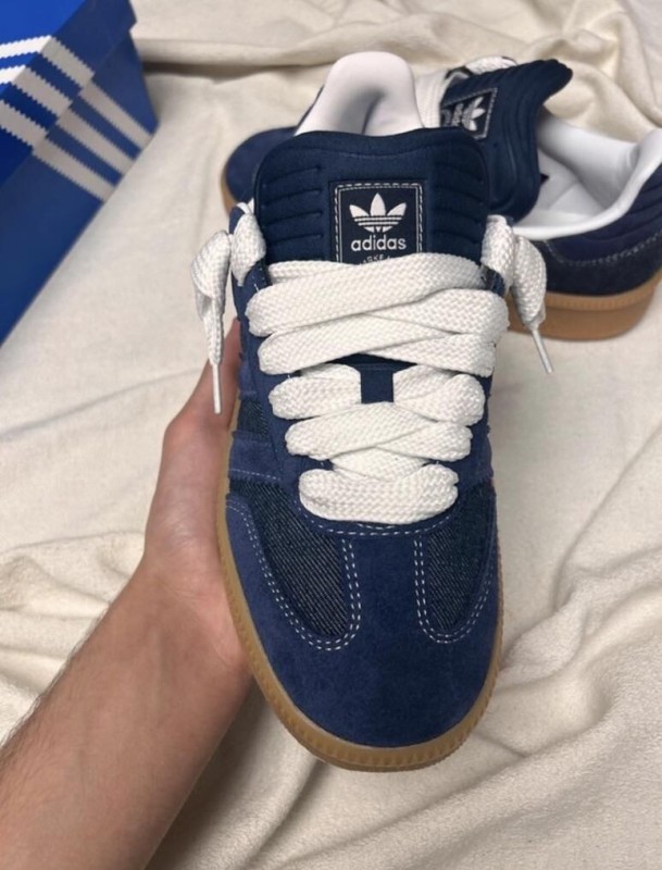adidas samba XLG blue night indigo ftwr white jean denim 2