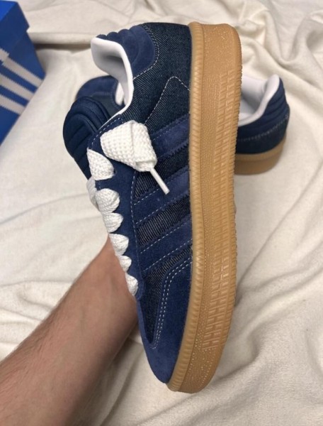 adidas samba XLG blue night indigo ftwr white jean denim