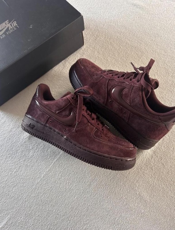 Nike air force 1 brown burgundy crush cherry bordeaux