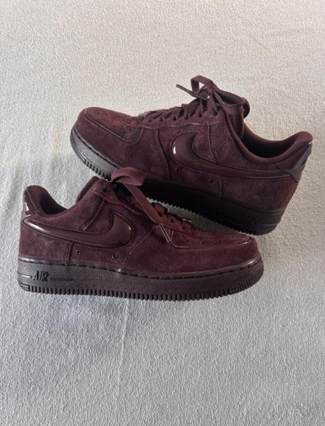 Nike air force 1 brown burgundy crush cherry bordeaux