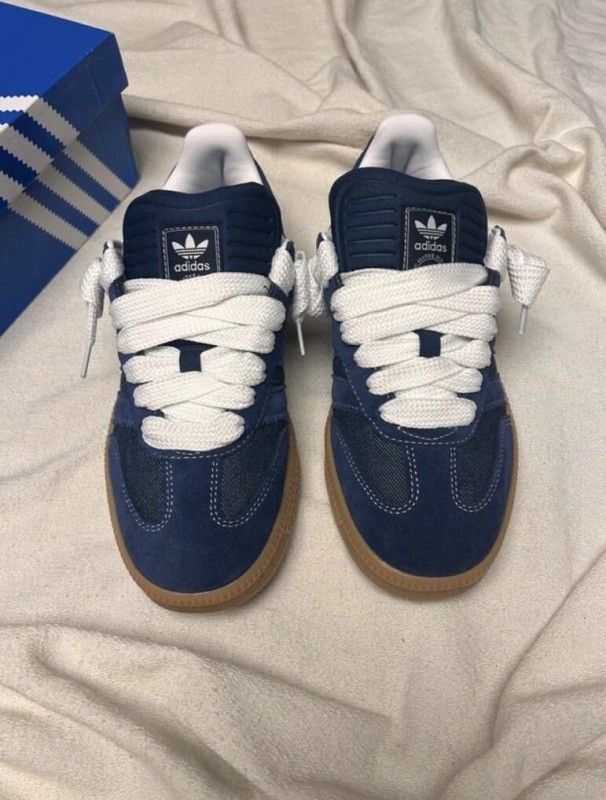 adidas samba XLG blue night indigo ftwr white jean denim 2