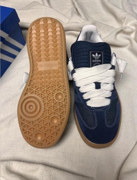 adidas samba XLG blue night indigo ftwr white jean denim