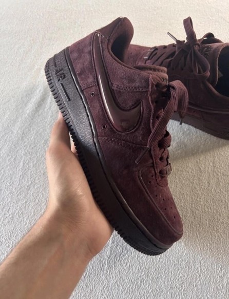 Nike air force 1 brown burgundy crush cherry bordeaux