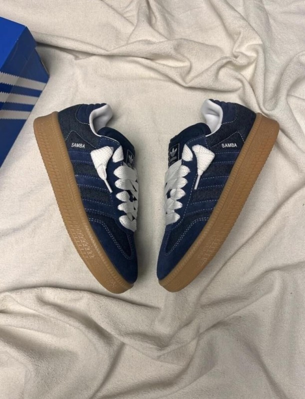 adidas samba XLG blue night indigo ftwr white jean denim 2