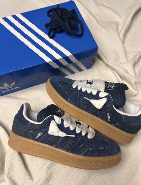 adidas samba XLG blue night indigo ftwr white jean denim