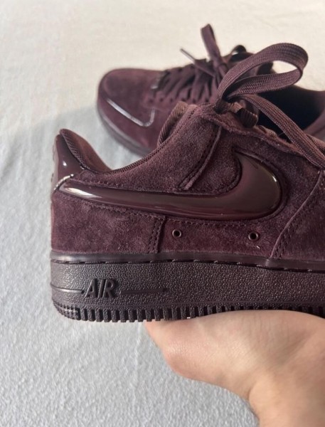 Nike air force 1 brown burgundy crush cherry bordeaux