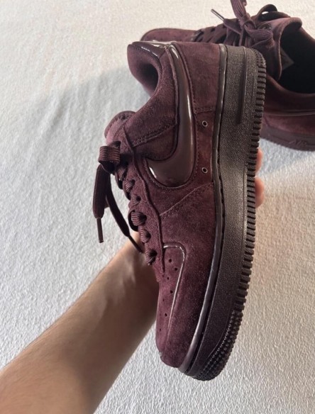 Nike air force 1 brown burgundy crush cherry bordeaux