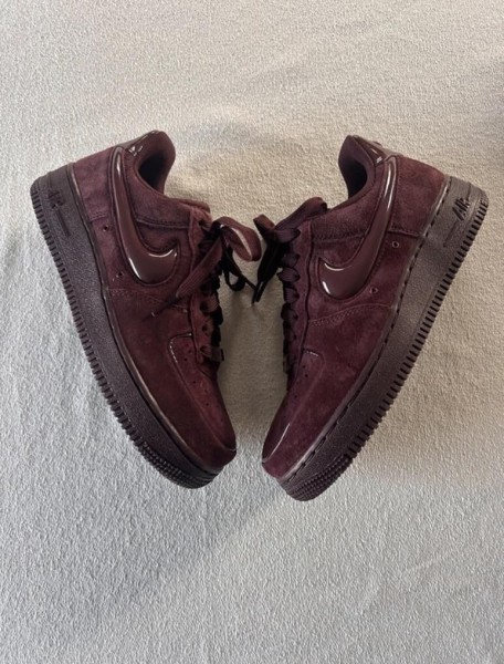 Nike air force 1 brown burgundy crush cherry bordeaux