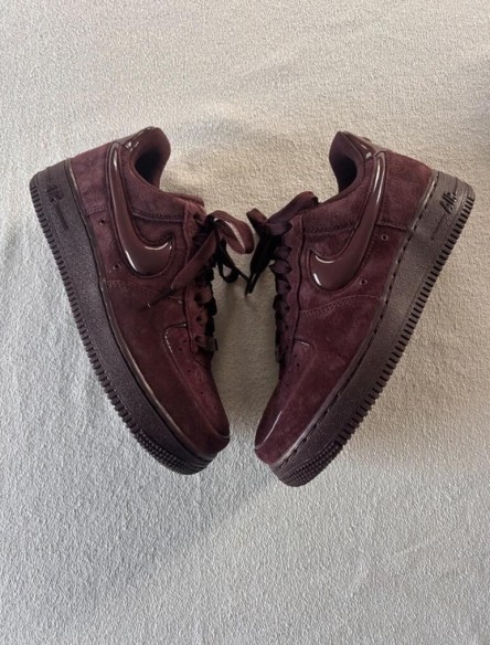 Nike air force 1 brown burgundy crush cherry bordeaux