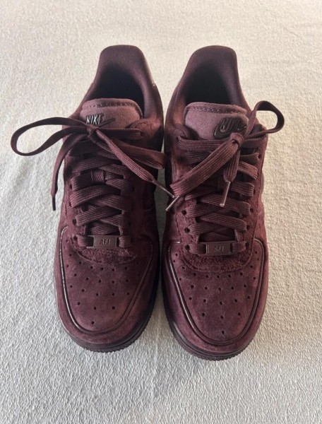 Nike air force 1 brown burgundy crush cherry bordeaux
