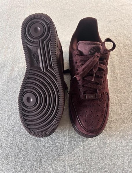 Nike air force 1 brown burgundy crush cherry bordeaux