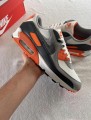 Nike airmax 90 white summit safety orange smoke grey