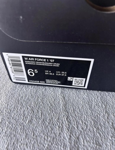 Nike air force 1 brown burgundy crush cherry bordeaux