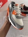 Nike airmax 90 white summit safety orange smoke grey