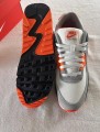 Nike airmax 90 white summit safety orange smoke grey