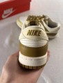 Nike dunk low retro bronzine coconut milk cream yellow
