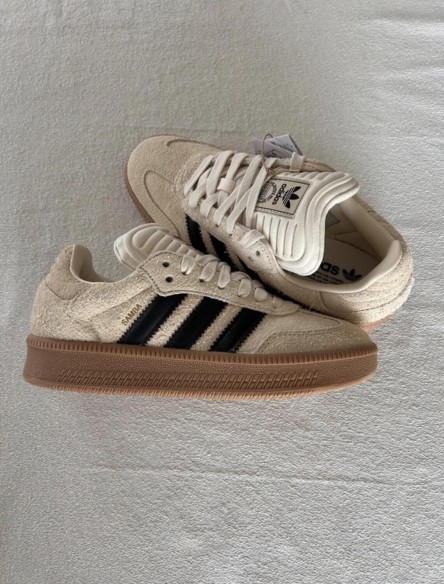 adidas samba xlg white core black cardboard cream