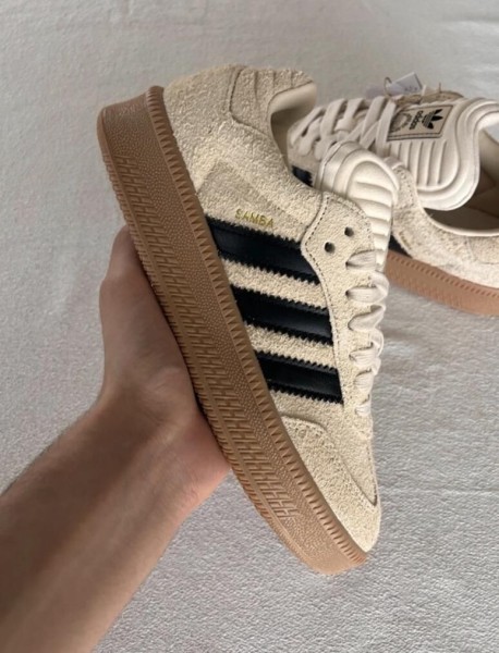 adidas samba xlg white core black cardboard cream