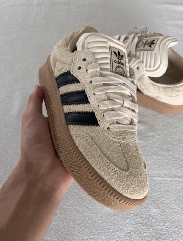 adidas samba xlg white core black cardboard cream 2