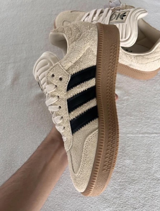 adidas samba xlg white core black cardboard cream 2
