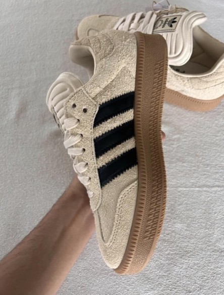 adidas samba xlg white core black cardboard cream