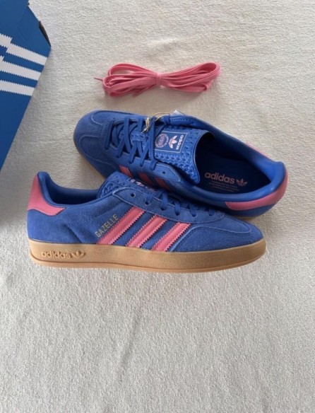 adidas gazelle blue bliss pink