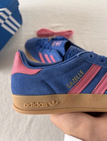 adidas gazelle blue bliss pink