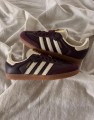 adidas samba maroon burgundy rouge bordeaux white