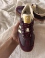 adidas samba maroon burgundy rouge bordeaux white