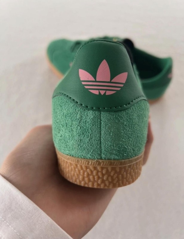 adidas gazelle bold green bliss pink 2