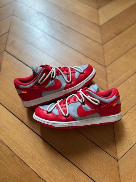 Nike Dunk Low Off White University Red